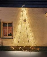 Fairybell muur kerstboom halfrond 400 cm 240 led warmwit - thumbnail