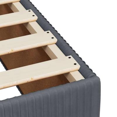Bedframe zonder matras 160x200 cm fluweel donkergrijs