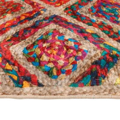 VidaXL Vloerkleed wasbaar anti-slip 160x230 cm meerkleurig - thumbnail