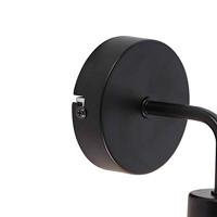 QAZQA Moderne wandlamp zwart 15,5 cm - Facile - thumbnail