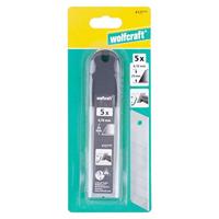 Wolfcraft Professionele afbreekmessen | Met 7 segmenten | L 25mm | 5 stuks - 4127000 - thumbnail
