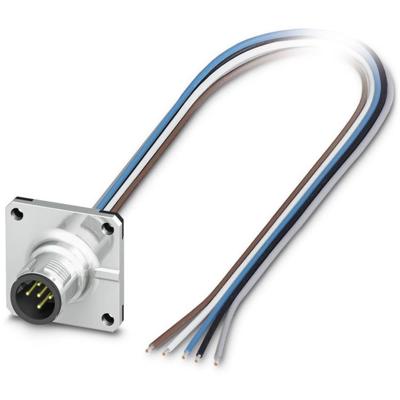 Phoenix Contact 1424017 Sensor/actuator inbouwconnector M12 Aantal polen (sensoren): 8 Stekker, inbouw 10 stuk(s)