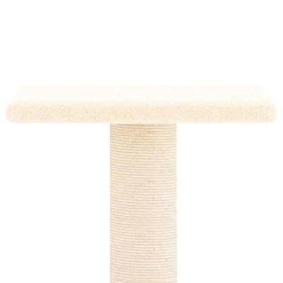 VidaXL Kattenmeubel met sisal krabpalen 73 cm crèmekleurig