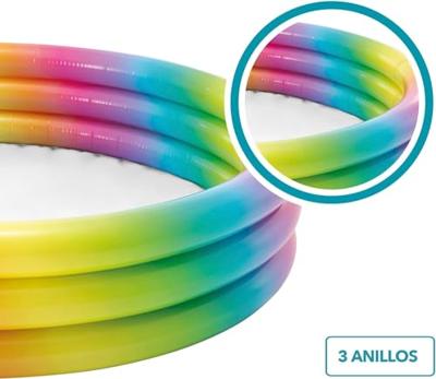 Intex opblaasbaar zwembad rainbow ombre - thumbnail