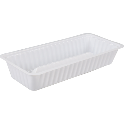 Bak | PS | A19 | snackbak | 204x95x36mm | wit | 1000 stuks