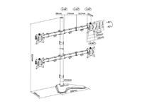 Equip 650127 monitorarm vrijstaand Zwart - thumbnail
