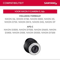 Samyang 12mm F/2.8 ED AS NCS Fish-eye Nikon AE - thumbnail