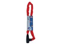 Abus citychain 6800/85 rood - fietskettingslot - thumbnail