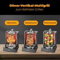 Clatronic DVG 3686 Grill Electrisch Zwart 1400 W - thumbnail