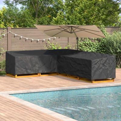 Hoes voor tuinmeubelen Zwart 355 x 275 x 80 cm 420D Oxford Stof