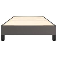 Boxspringframe kunstleer grijs 90x200 cm - thumbnail