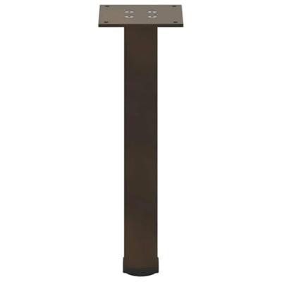 Salontafelpoten 4 st 42-44 cm staal naturel