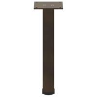 Salontafelpoten 4 st 42-44 cm staal naturel - thumbnail