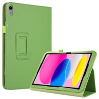 Lunso - iPad 10 (2022) - Stand flip Bookcase hoes - Groen - thumbnail