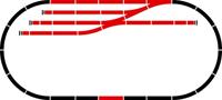 H0 Märklin C-rails (met ballastbed) 24905 Uitbreidingsset C5 - thumbnail