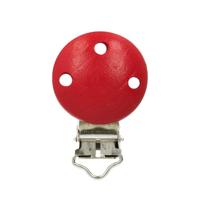 Speenclip hout rood - thumbnail