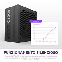 NZXT C1200 Gold power supply unit 1200 W 24-pin ATX ATX Zwart - thumbnail