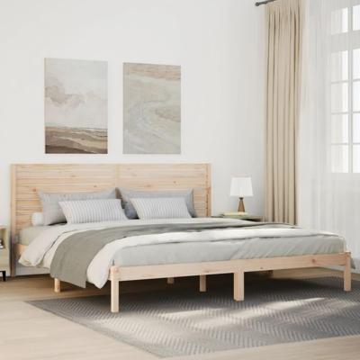 Bedframe extra lang zonder matras massief hout 180x210 cm