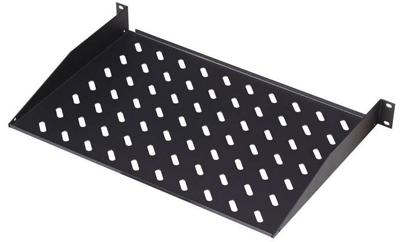 Digitus DN-19 TRAY-1-400-SW 19 inch Apparaatbodem voor patchkast 1 HE Vast inbouw Geschikt voor kastdiepte: vanaf 600 mm Zwart (RAL 9005)