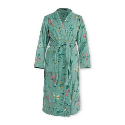 Pip Studio Badjas Les Fleurs Groen-Maat: XL