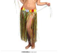 Tropical Sliertjes Rok Multikleur met Bloemen 75cm - thumbnail