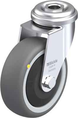 Blickle LRA-PATH 75KF-ELS Zwenkwiel Wieldiameter: 75 mm Draagvermogen (max.): 65 kg 1 stuk(s)