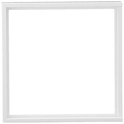 Verloopring 50 x 50mm zuiverwit glanzend