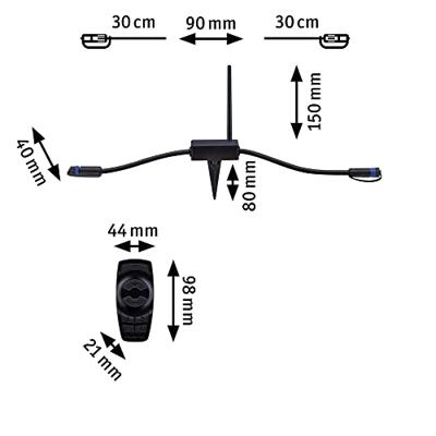 Paulmann 18011 Verlichtingssysteem Plug&Shine Controller Zwart