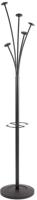 Kapstok met parapluhouder, 5 haken, zwart - thumbnail