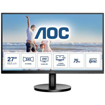 AOC Q27B3MA LED-monitor Energielabel F (A - G) 68.6 cm (27 inch) 2560 x 1440 Pixel 16:9 4 ms HDMI, DisplayPort, Hoofdtelefoon (3.5 mm jackplug) VA LCD