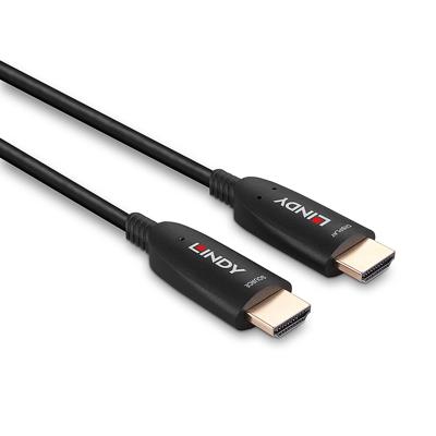 LINDY 38515 HDMI-kabel HDMI Aansluitkabel HDMI-A-stekker 50.00 m Zwart 8K UHD