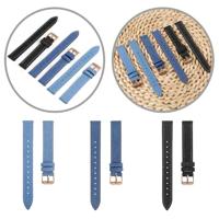 Leren denim bandje - Donkerblauw - Garmin Lily 2 - thumbnail