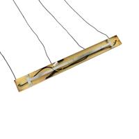 QAZQA Art Deco hanglamp goud met glas 4-lichts - Laura - thumbnail