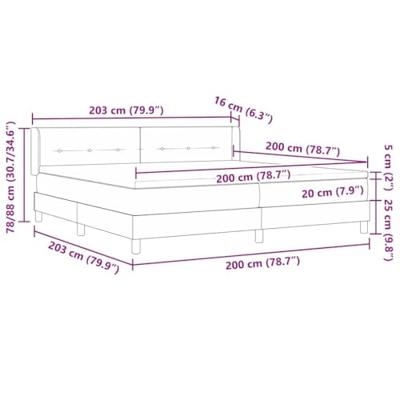 Boxspringbed met Matras - Lichtgrijs, 200x200 cm