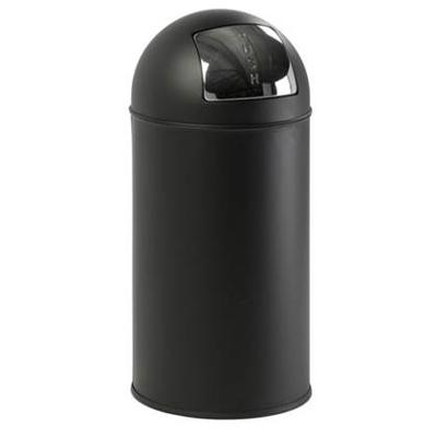 EKO afvalbak met drukdeksel 40 l matzwart