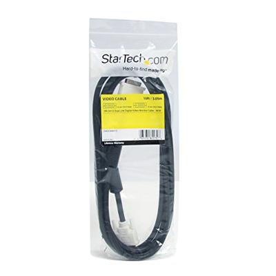 StarTech. com DVIDDMM10 Dual Link DVI-kabel, stekker naar stekker, 2560 x 1600, DVI-D-kabel, computermonitorkabel, DVI-kabel, videokabel, 3 m