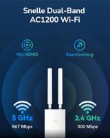 Cudy AP1200 867 Mbit/s Wit Power over Ethernet (PoE) - thumbnail