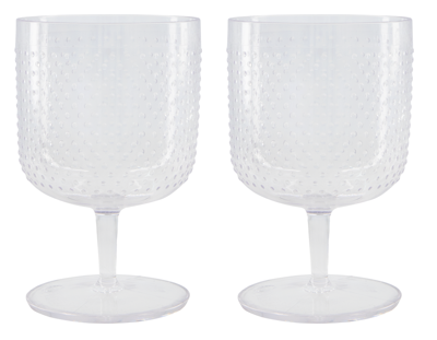 HEMA Wijnglazen 250ml Kunststof - 2 Stuks