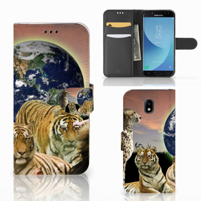 Samsung Galaxy J5 2017 | Telefoonhoesje | Met pasjeshouder | Roofdieren