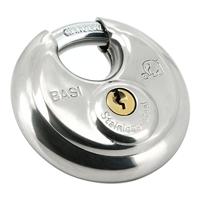 Basi 6100-7000 Hangslot 70 mm Verschillend sluitend Zilver Sleutelslot - thumbnail