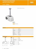 OBO Bettermann 2228432 Nagelklem Grijs 200 stuk(s) - thumbnail