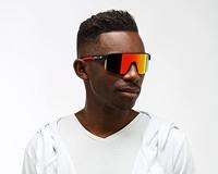 Red bull spect eyewear dakota brown -orange mirror - sports glasses - thumbnail