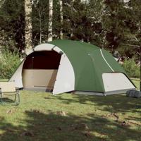Tent 8-persoons 360x430x195 cm 190T taft groen - thumbnail