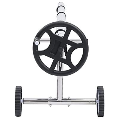 VidaXL Zwembadhoesroller met roestvrijstalen frame
