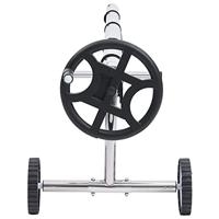 VidaXL Zwembadhoesroller met roestvrijstalen frame - thumbnail