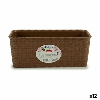 Plantenbak Stefanplast Bruin PVC 13 x 11 x 28,5 cm 29 x 11 x 12,5 cm (12 Stuks)