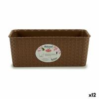 Plantenbak Stefanplast Bruin PVC 13 x 11 x 28,5 cm (12 Stuks) - thumbnail