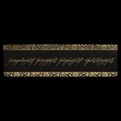 Lord of the Rings Leather Bookmark The One Ring Inscription