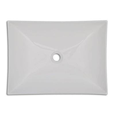 Keramische wasbak schaalvormig hoogglans (wit)