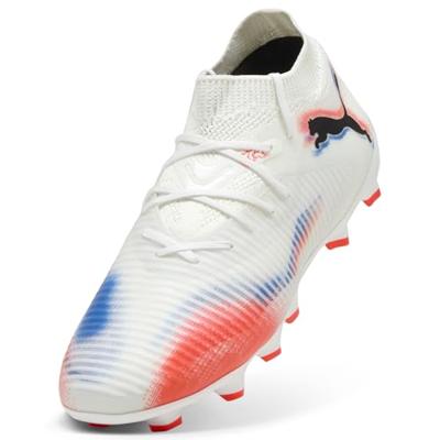 PUMA Future 8 Pro Gras / Kunstgras Voetbalschoenen (MG) Kids Wit Felrood Blauw PUMA Future 8 Pro Gras / Kunstgras Voetbalschoenen (MG) Kids Wit Felrood Blauw